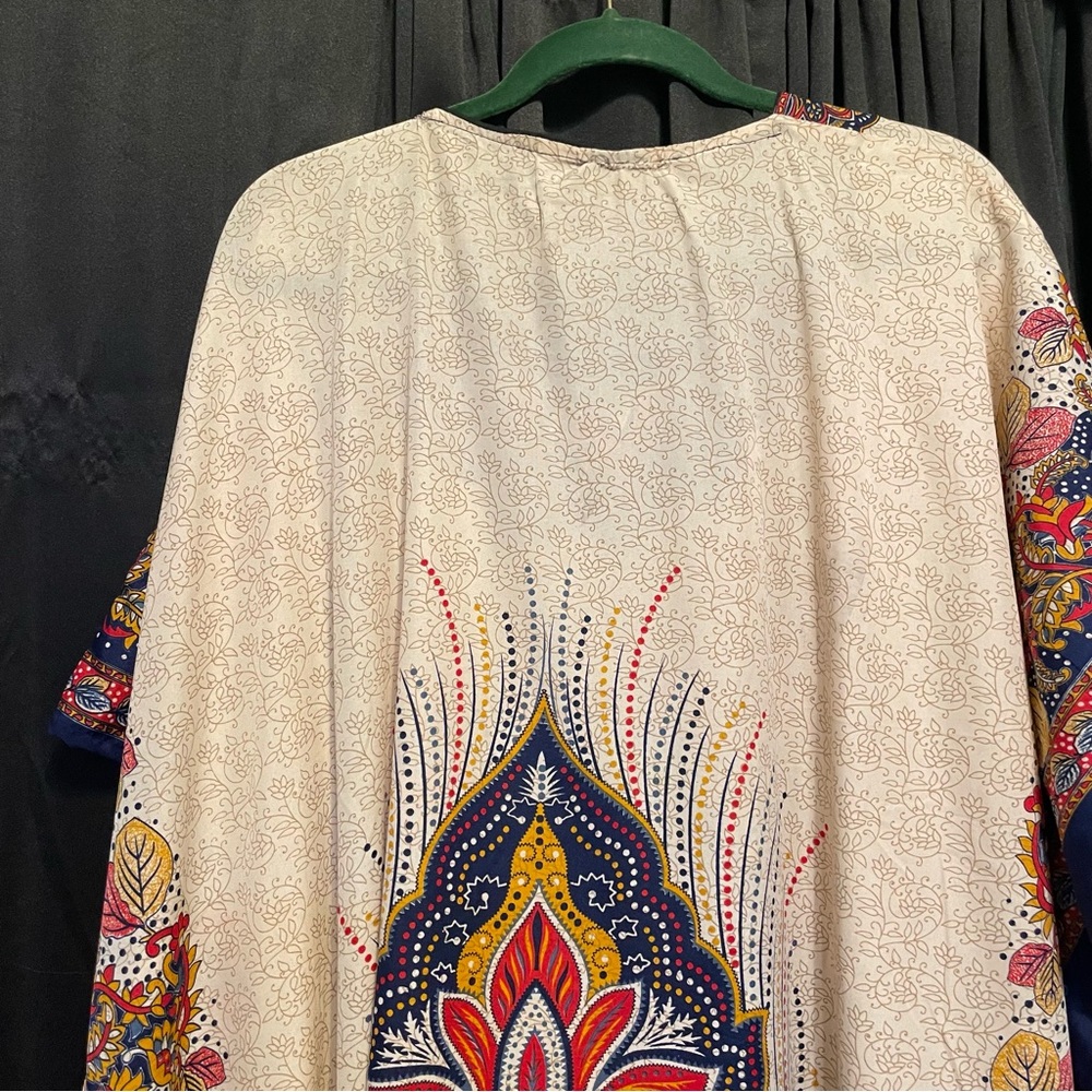 Colorful Paisley Kaftan Dress - Picture 6 of 6